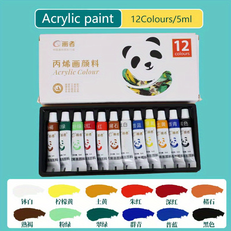 Professional Acrylic Paint 12/18/24/36 Colors Art Paint Sets - Temu