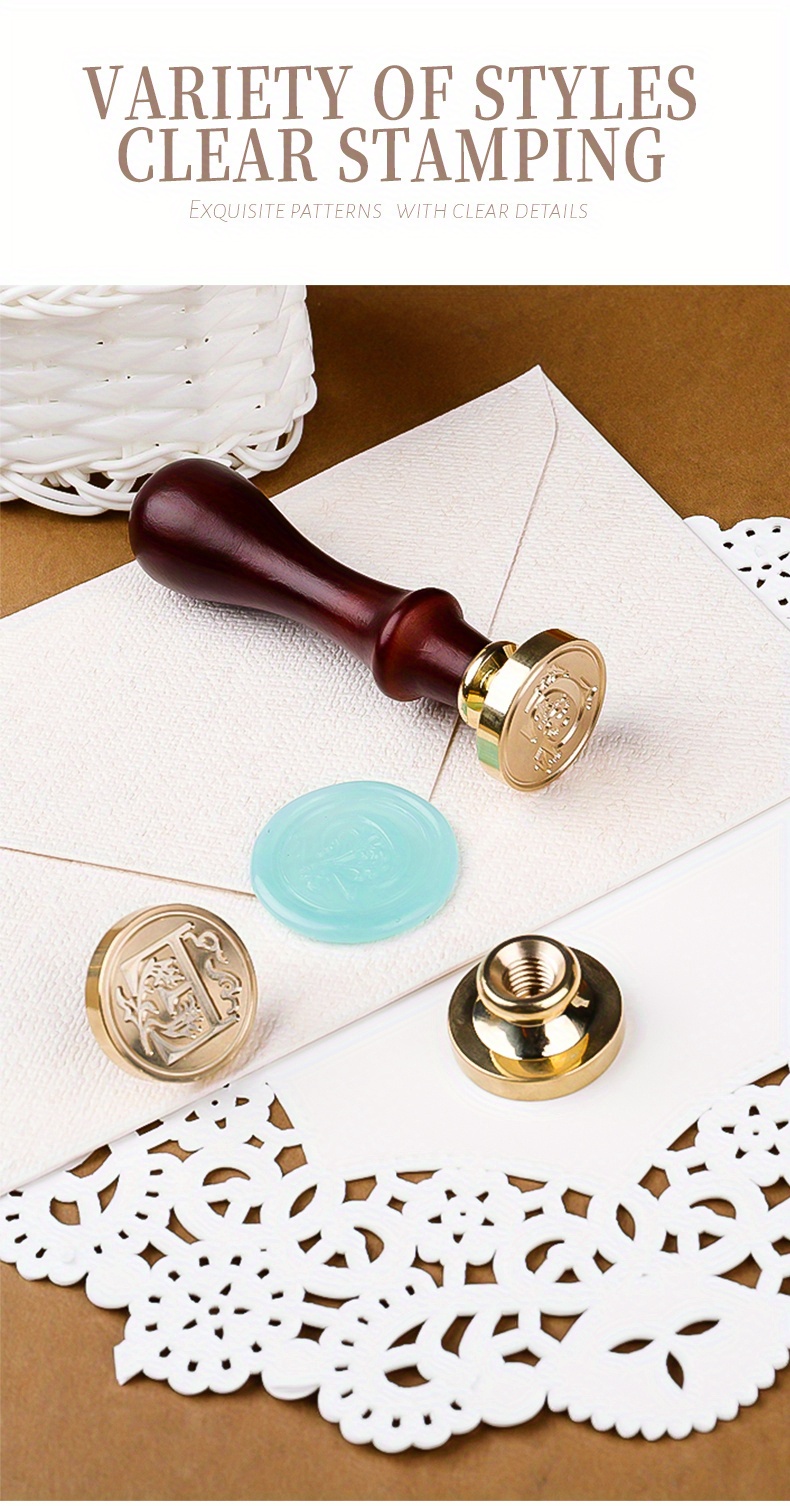 Letter A k Wax Seal Stamp Vintage Retro Letter Design Wax Temu