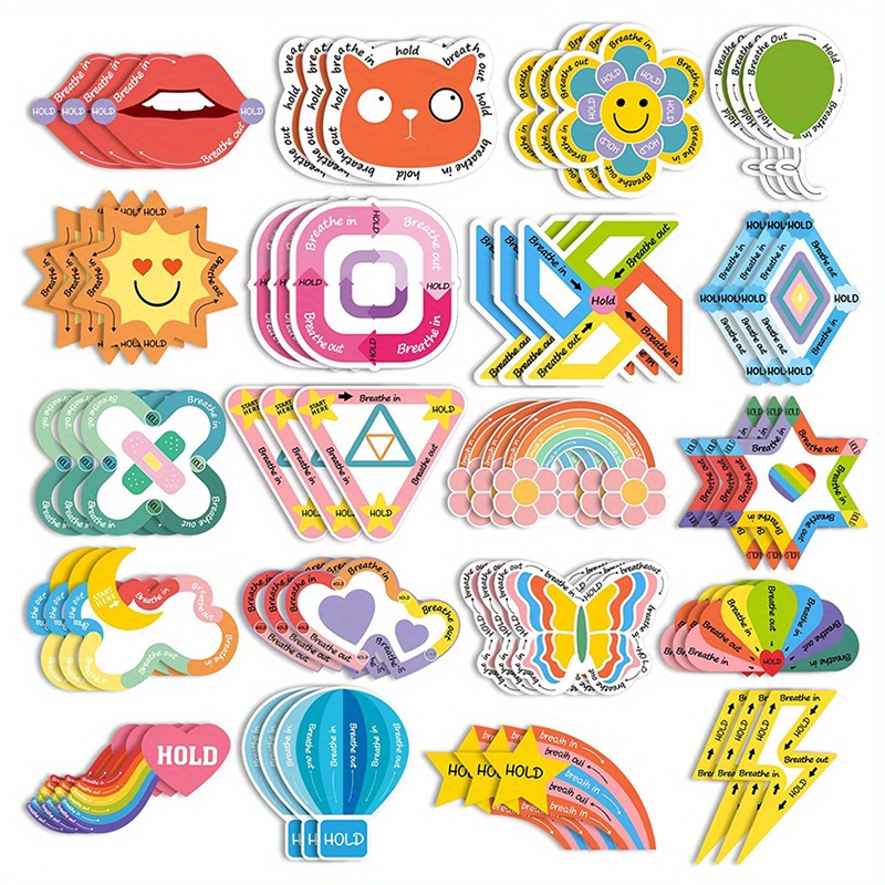 Anxiety Sensory Stickers Cute Decompressing Textured - Temu