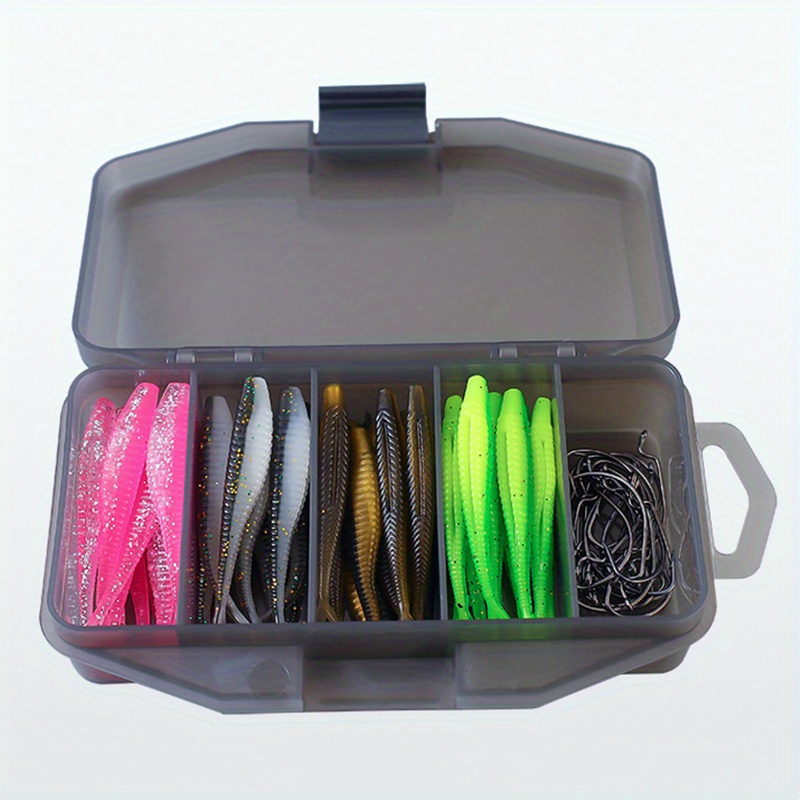 Soft Crappie Lures Kit Hammer Tail Tpe Soft Wormbait - Temu Canada