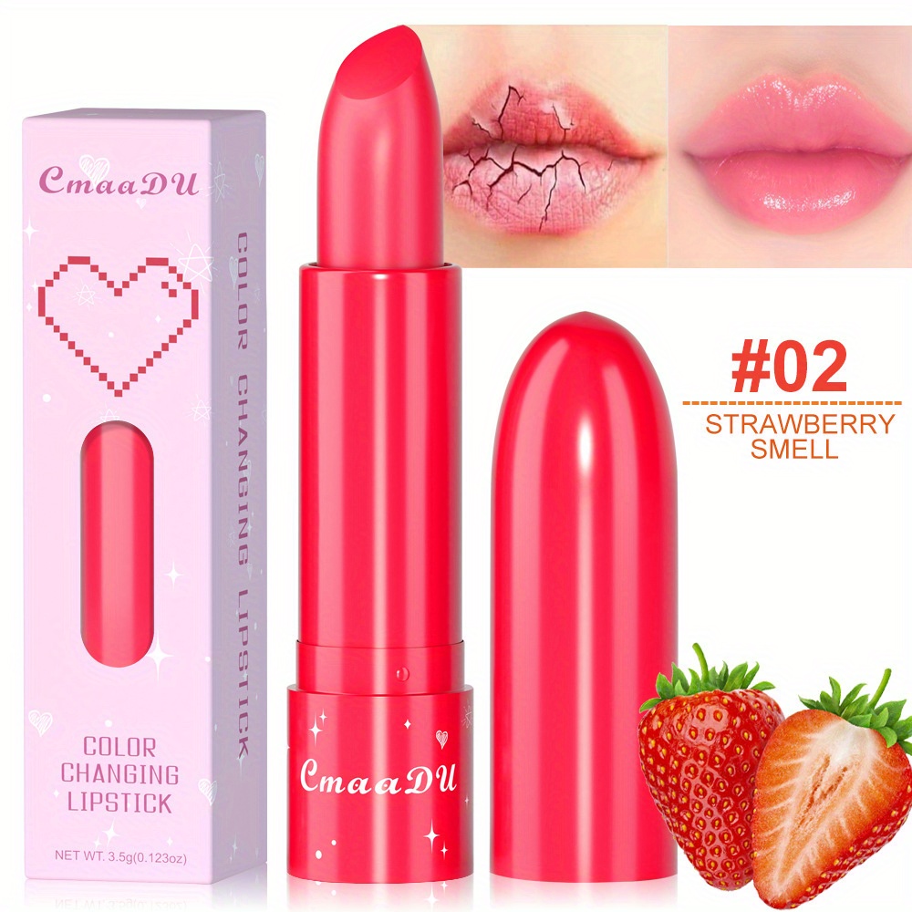 6-Color Long-Lasting Fruit-Flavored Lipstick with Moisturizing Benefits
