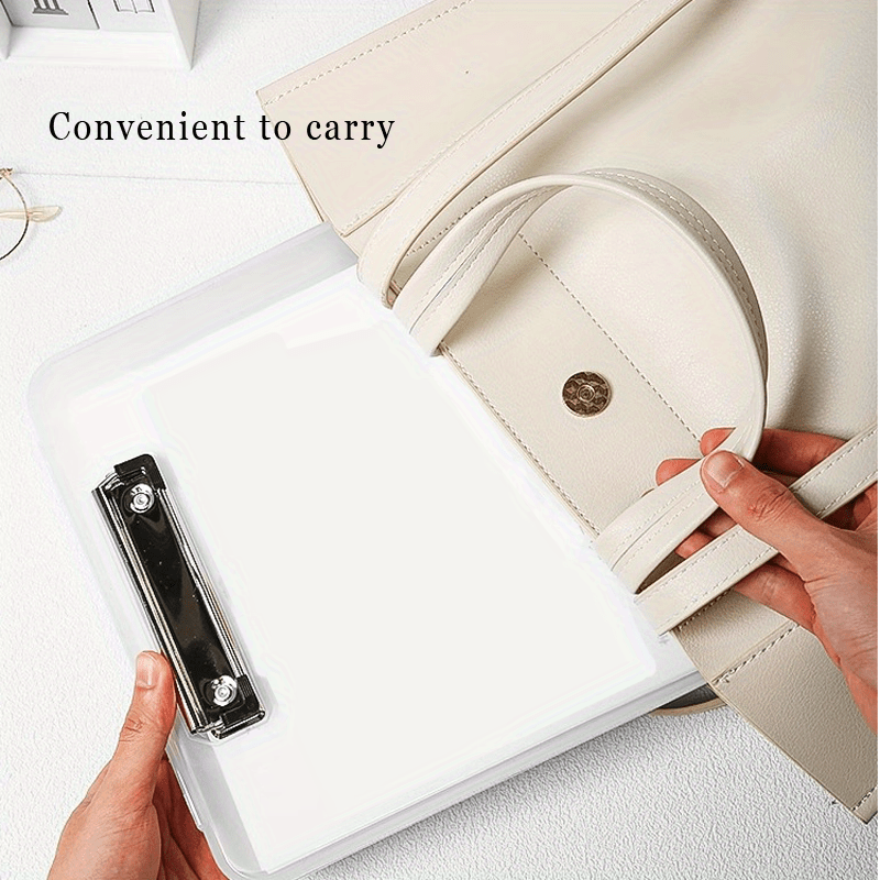 File Storage Box Clipboard A4 Storage 1 Pen Slot Prevent - Temu