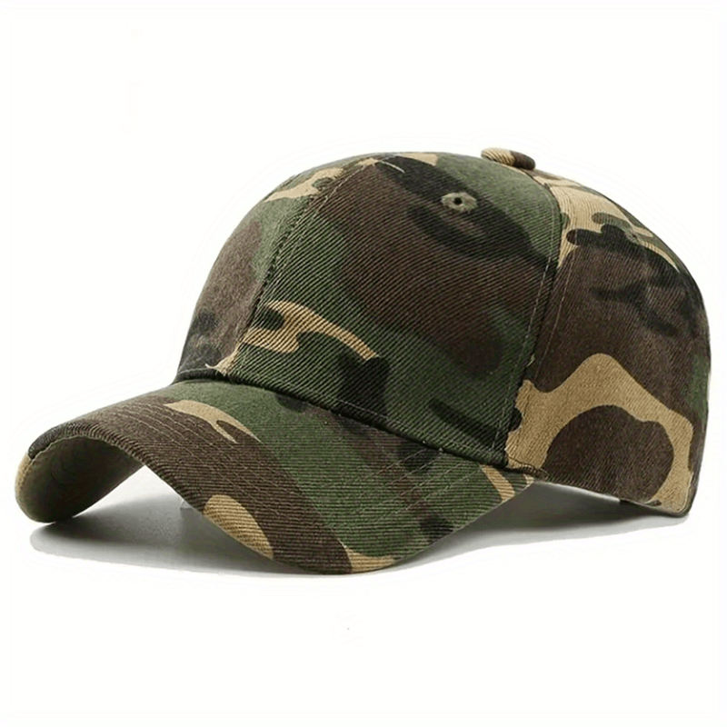 Camouflage Baseball Cap Unisex Army Dad Hats Lightweight Adjustable Sports Hat For