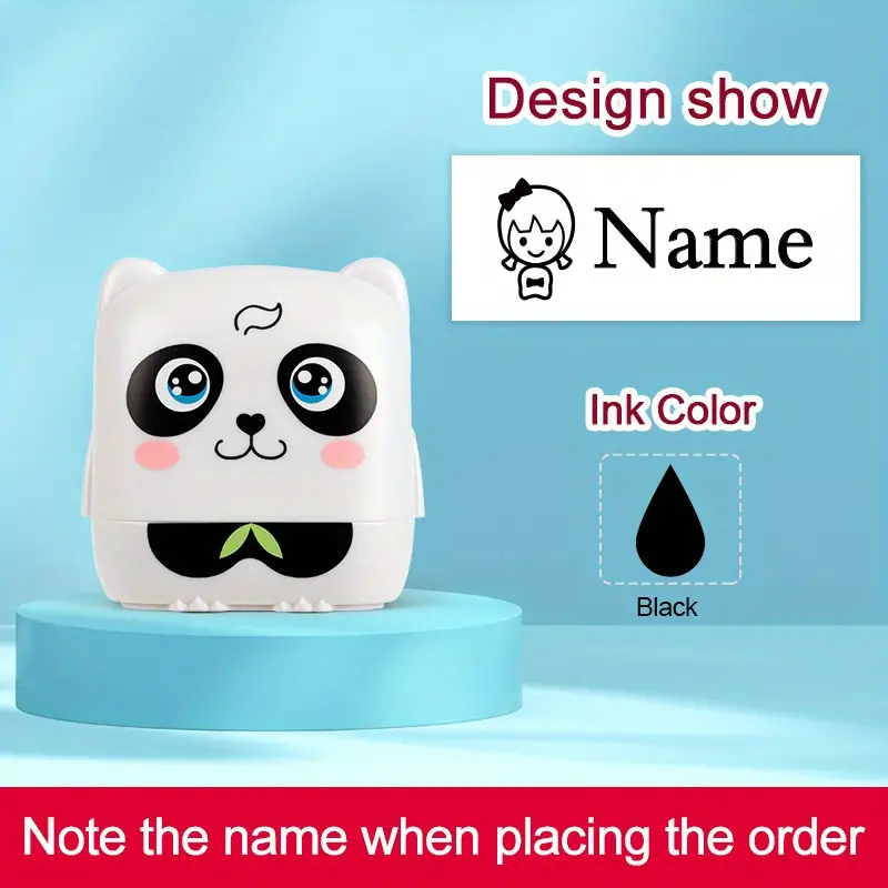  Clothing Name Stamp Custom Stamps Washable Daycare Labels  Fabric Stamper 6 Sticker Patterns for Kids : Office Products