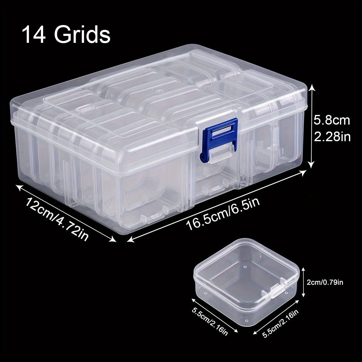 China Factory 8 Grids Unicorn Shape Plastic Organizer Boxes, Storage Container  for Beads Jewelry Nail Art Small Items 16x9.5x2cm in bulk online 
