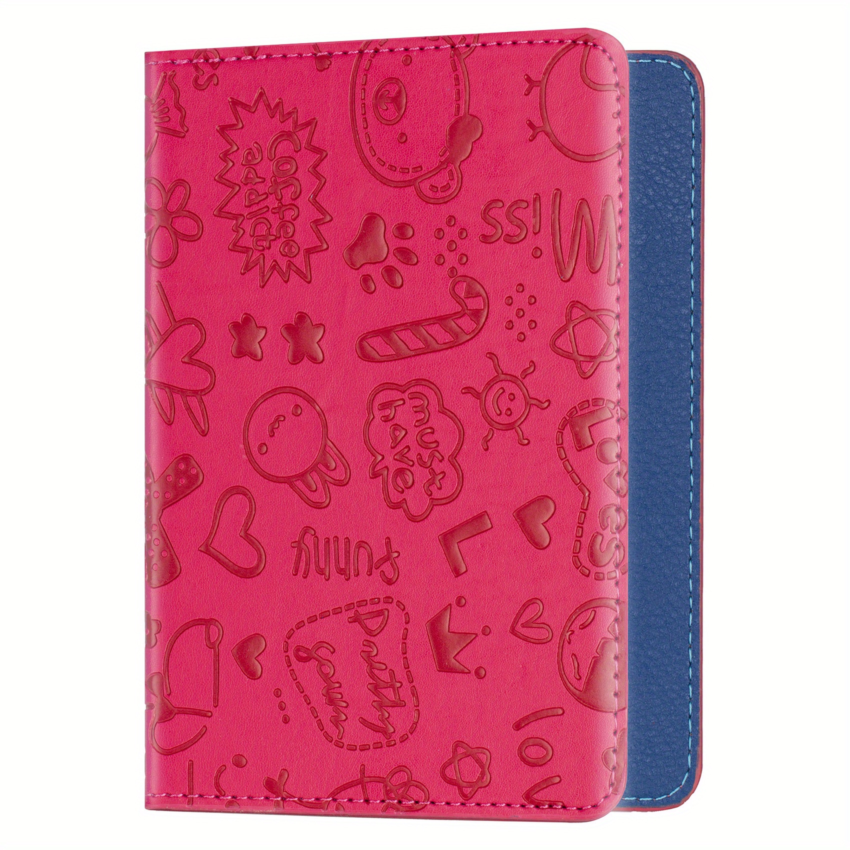 Cartoon Travel Passport Holder, Cute Passport Cover - Temu