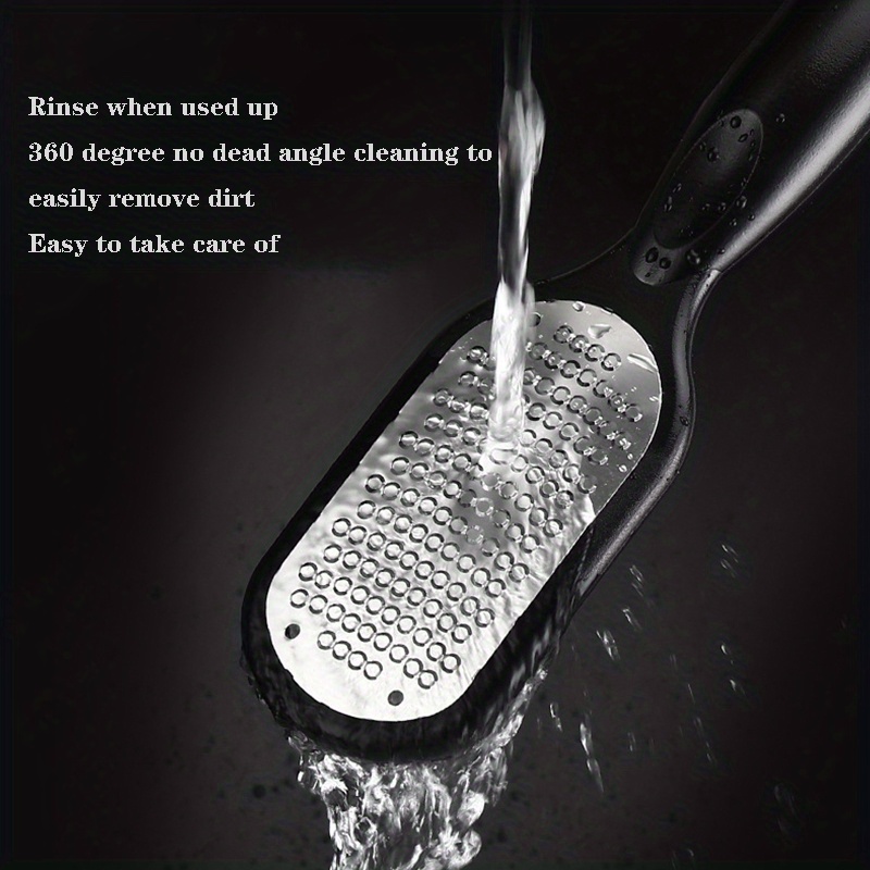 1Pc Stainless Steel Splash-Proof Foot File, Foot Scrubber, Brush