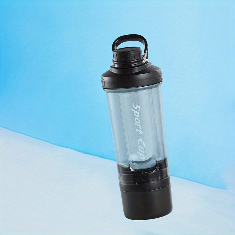 Protein Shaker Bottle With Powder Storage Container shaker - Temu