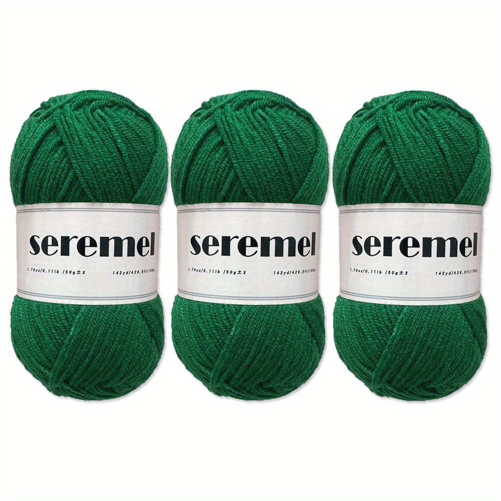 3pcs Crochet Seremelyarn 150g 426 Yards 4 Ply Acrylic Yarn Yarn