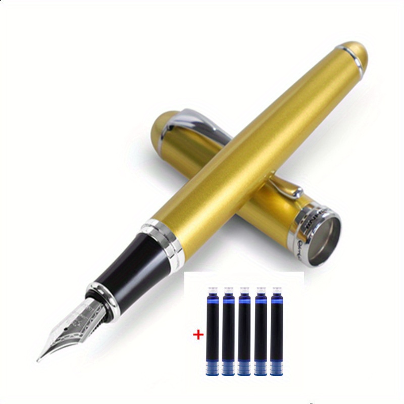 EF 0.38 Mm Blue Student Replacable Ink Inking Pens Signature Pen