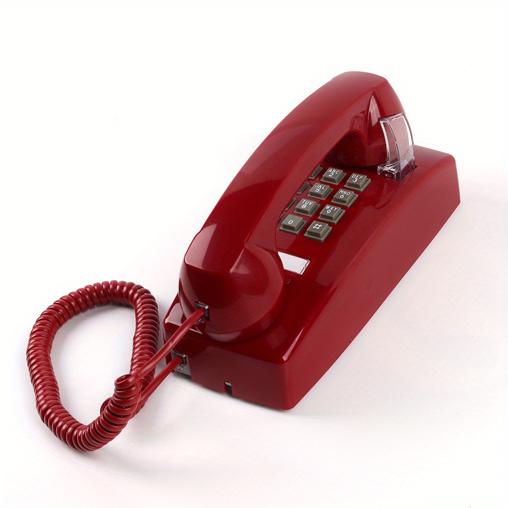 Teléfono con cable de alta definición para oficina en casa, teléfono fijo  europeo, color rosa, calidad de llamada, Vintage - AliExpress