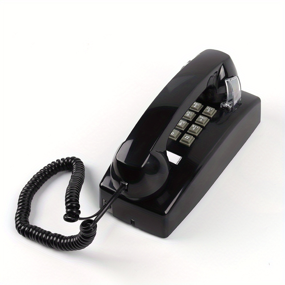 Teléfono inglés, teléfono fijo de escritorio, teléfono fijo, teléfonos con  cable para montaje en pared, para el hogar y la oficina del hotel (línea