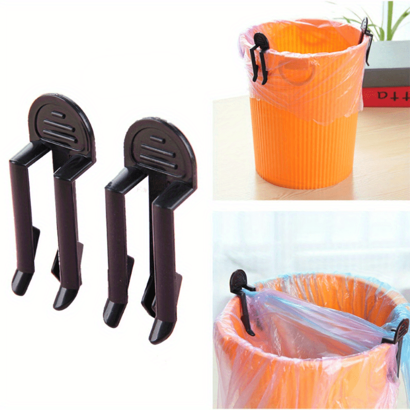 4pcs Trash Bag Clip Adjustable Rubbish Bag Clamps Garbage Bin Holder Clip  Non-Slip Waste Basket Fixing Fastener for Home Kitchen Office