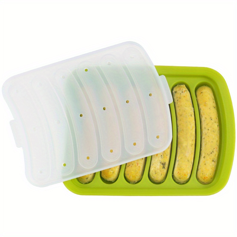 6   silicone sausage maker with lid   stuff non stick dishwasher safe   homemade   cakes more kitchen baking tool details 2