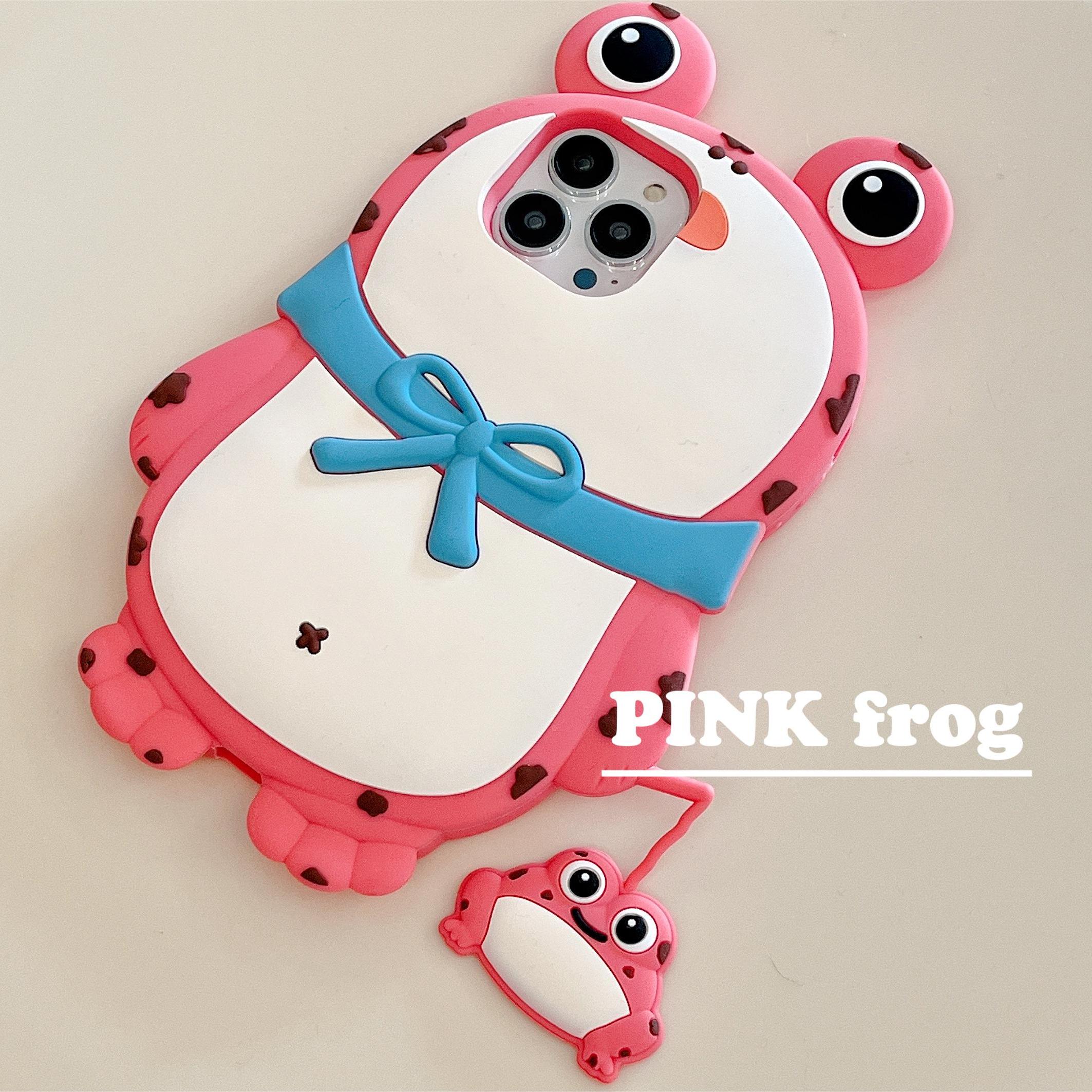 Super Fire Protection 3d Net Red Frog Silicone Phone Case Temu