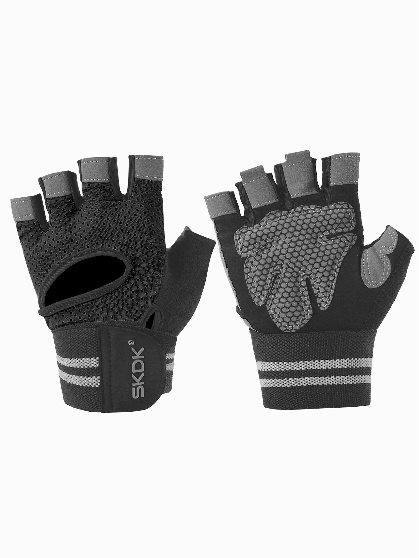 Breathable Fingerless Gloves Wrist Support Enhanced Palm - Temu