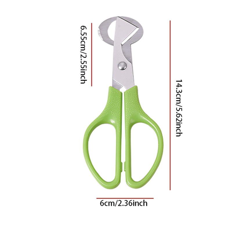 Image of Stainless Steel Quail Egg Scissors - Multi-functional Kitchen Gadget For Easy Bird Egg Opening & Cutting