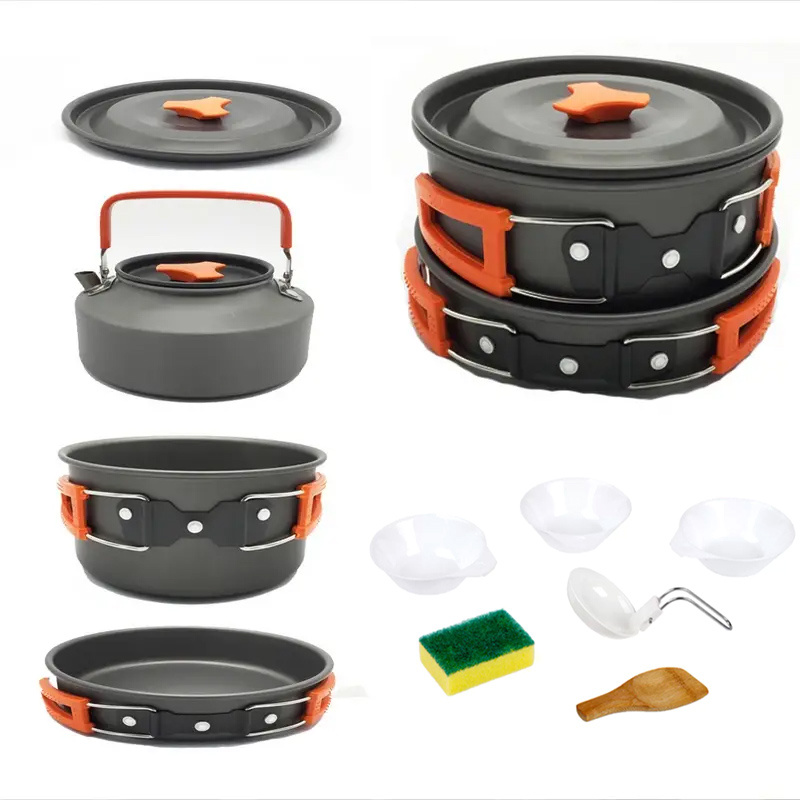 Koraman Aluminum Outdoor Camping Cookware Set Folding - Temu