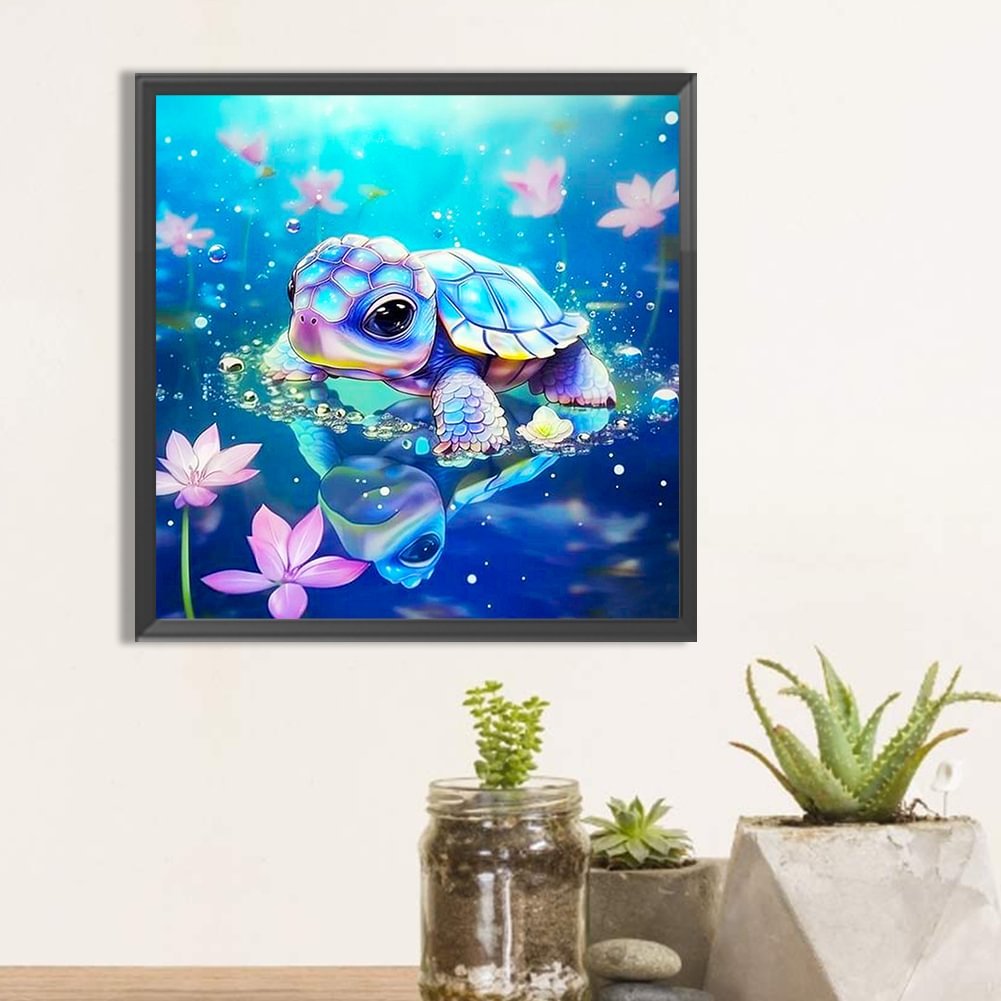 Cute Turtle Diy 5d Diamond Painting Kit Wall Art Decor Home - Temu