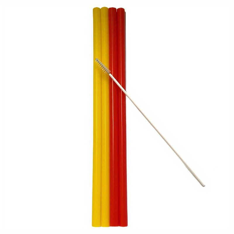 Heat Resistant Silicone Heart Straw With Cleaning Brush - Reusable Straw  For Milk, Water, Cocktails - Decorative Straw For Festivals, Parties,  Weddings, Cocktail Bars, Beaches, And Kitchens - Back To School Supplies -  Temu