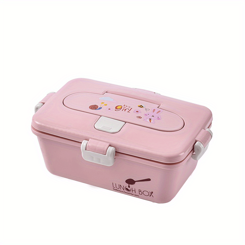 Korean-style Portable Lunch Box, Lunch Box, Sealed Microwave Oven Heating  Box With Soup Spoon, Bento Box, Leakproof Food Container, For Teenagers And  Workers At School,canteen, Back School, For Camping And Picnic, Home