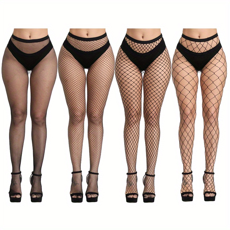 Buy Fishnet Stockings Sexy Net Pantyhose Womens Mesh Tights (Pack
