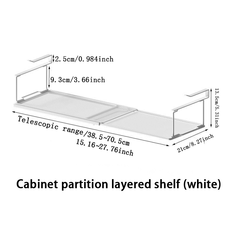 Retractable Partition Hanging Rack For Cabinet Cupboard - Temu