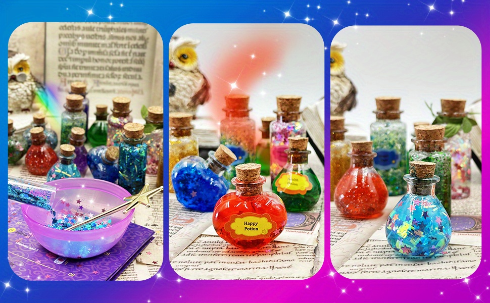 Fairy Magic Potions Craft Kit for Kids with 20PCS Magic Potion Bottles -  Magical Fairy Potions Making Craft Kit - Gift for Christma, Birthday