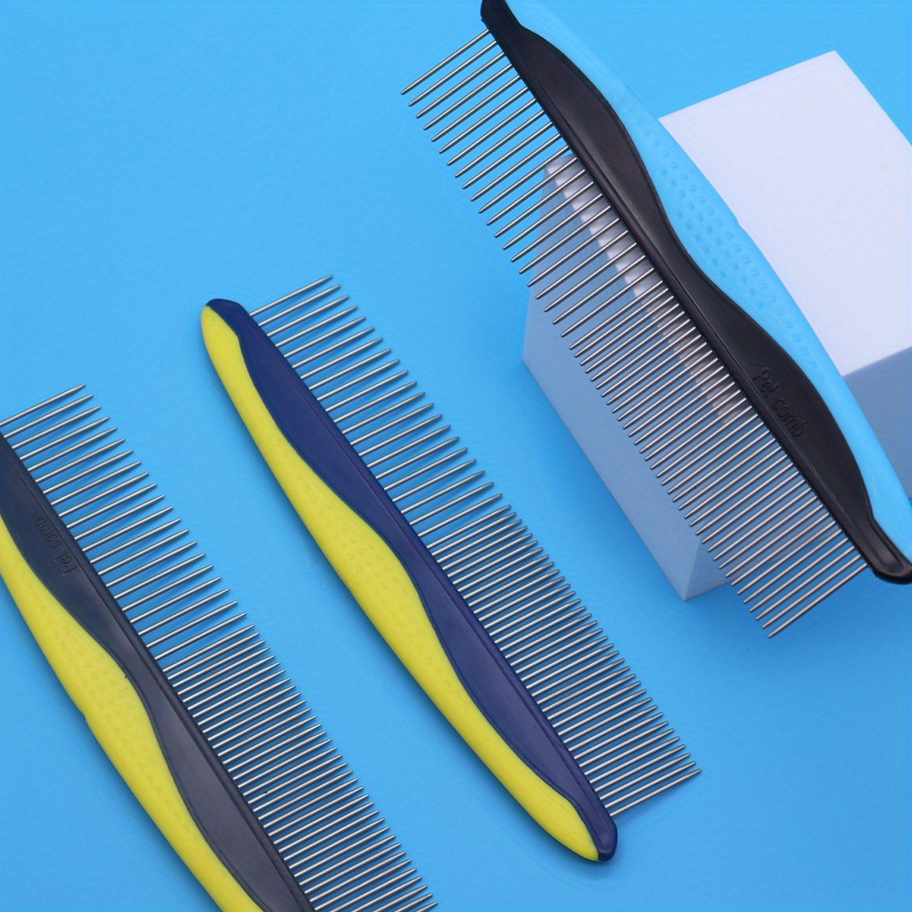 pet hair removal detangling comb float hair removal   stainless steel needle brush for   grooming tool Product details 0