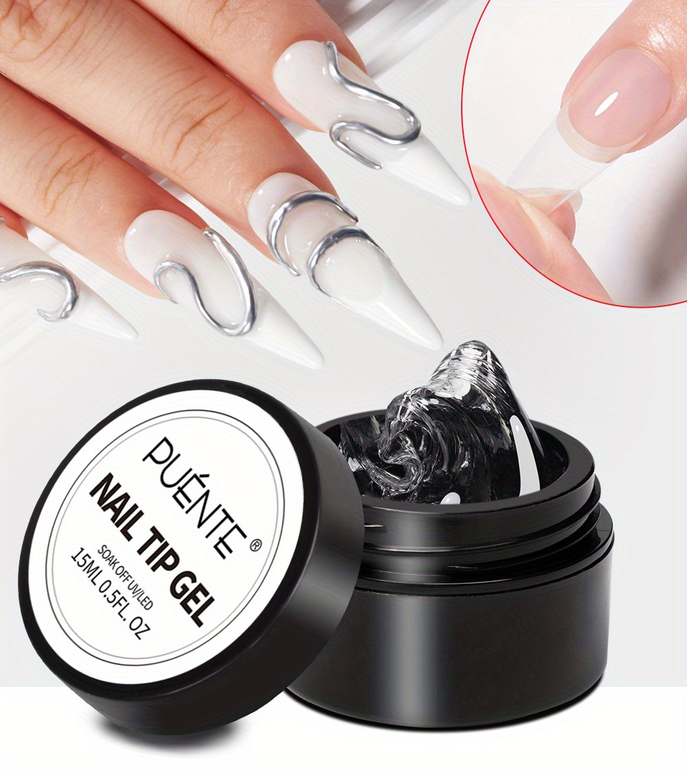 Solid Nail Tip Gel Quickly Extend Nail Transparent Non Stick - Temu