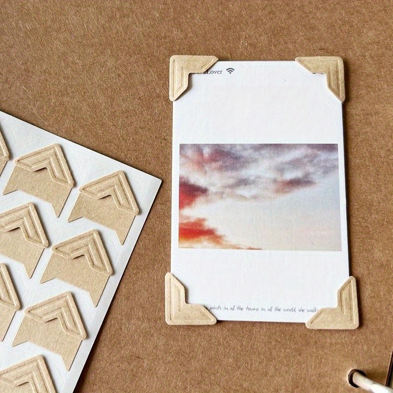Photo Corners Kraft Paper Self-adhesive Photo Album 
