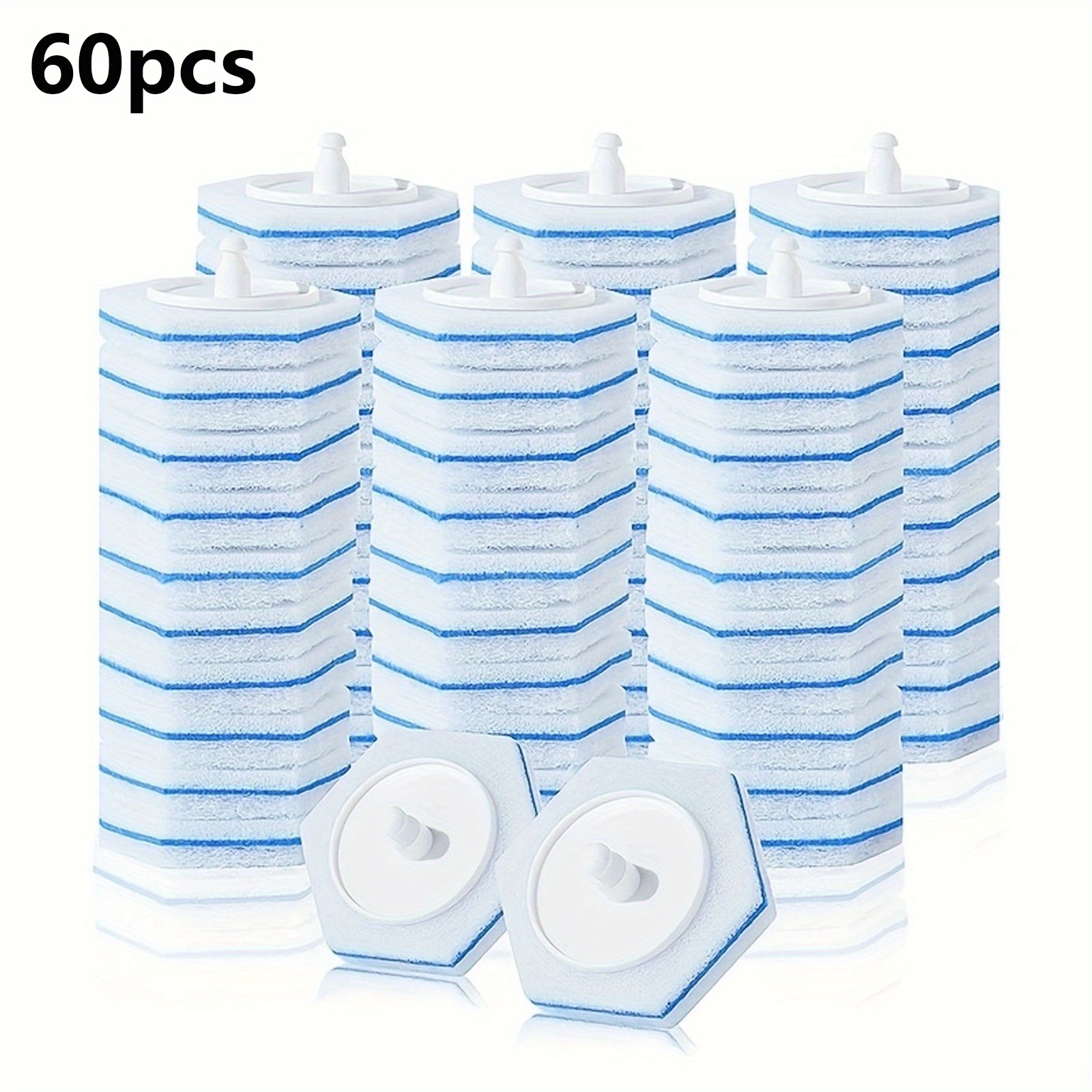 Disposable Toilet Brush with 40 Toilet Brush Refills Disposable