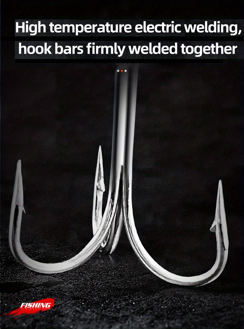 High Carbon Barbed Treble Hooks Fishing Tackle Freshwater - Temu Australia