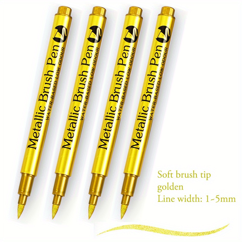 1/4Pcs Calligraphy Pen Waterproof Markers Calligraphy Soft Brush