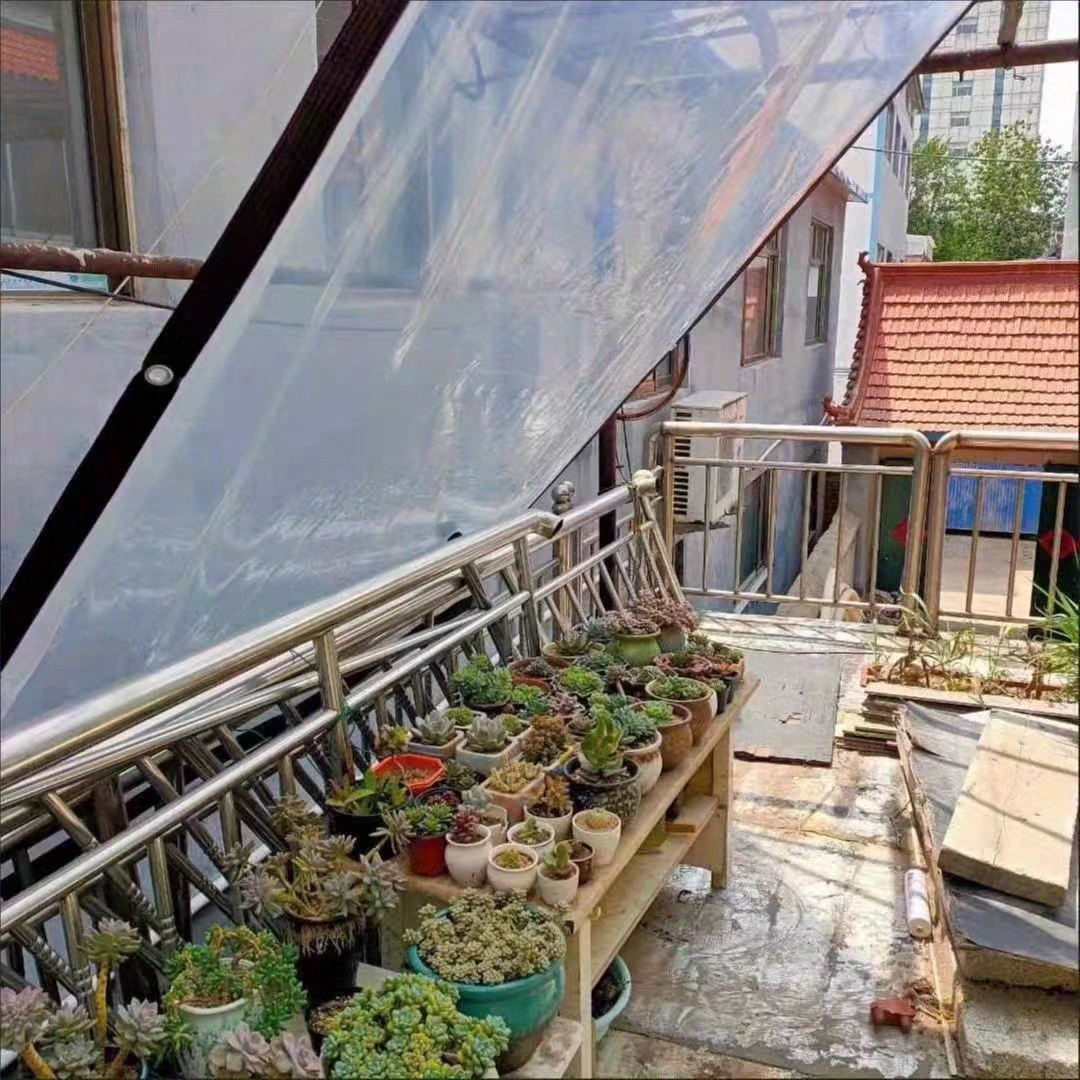 Comprar Lona impermeable transparente, cubierta exterior versátil, diseño  engrosado, película impermeable ecológica para plantas
