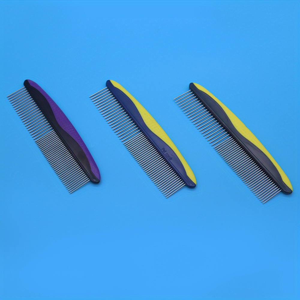 pet hair removal detangling comb float hair removal   stainless steel needle brush for   grooming tool Product details 4