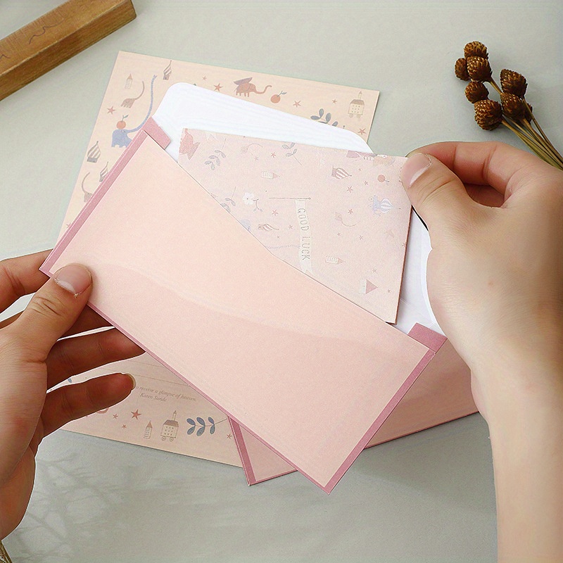Cute Stationary Paper Envelopes Set Writing Letterhead Temu