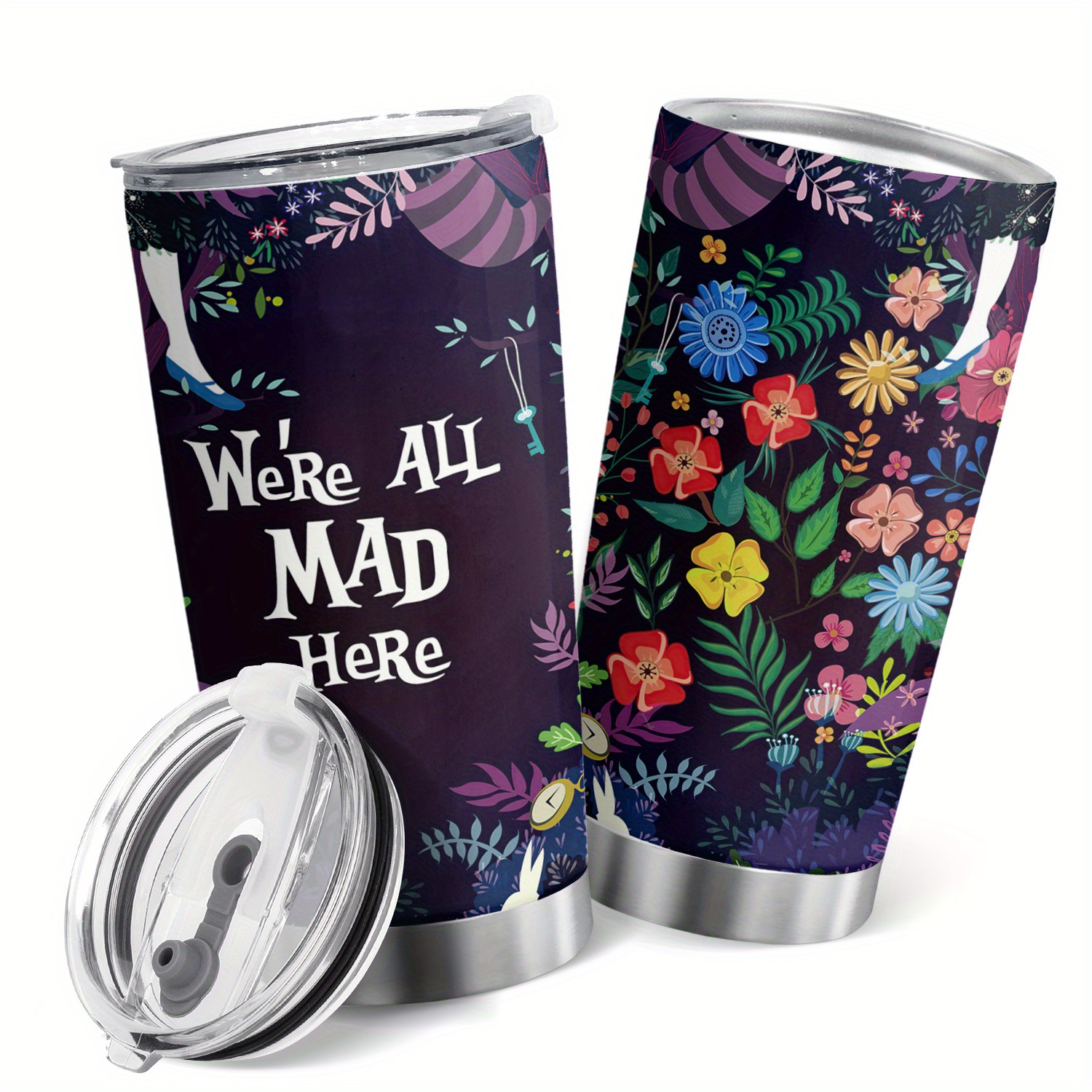 Insulated Coffee Cup Beverage Container re Mad Flower Travel Temu
