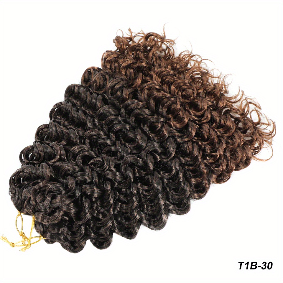  18 inch Gogo Curl Crochet Braiding Hair 6 Packs Synthetic Deep  Wave Twist Crochet Hair Deep Curly Hair Extensions For Black Women (18 inch  (Pack of 6), T1B/30) : Beauty & Personal Care