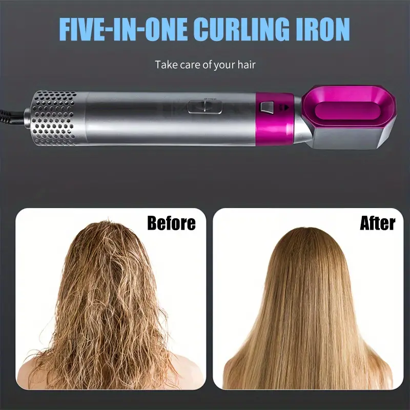 Home 5 In 1 Hair Dryer Set Wet And Dry Professional Curly Hair Straightener Styling Tool Hair Dryer details 0