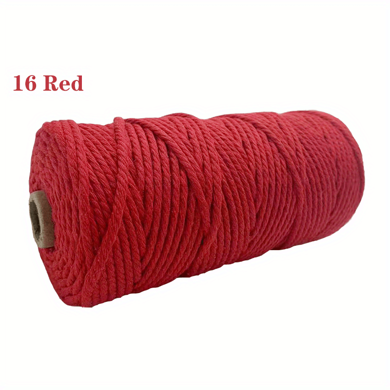 110yards 100% Cotton Macrame Cord Colorful Handmade Diy - Temu United  Kingdom