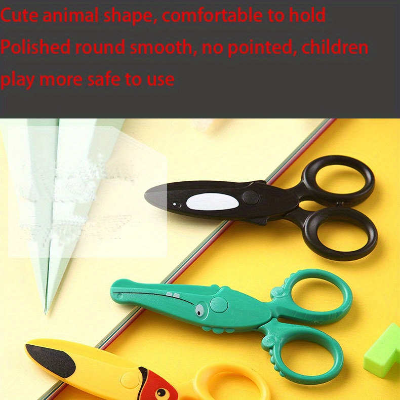 3PCS Kids Plastic Toddler Scissors - Safety Scissors Training Kids