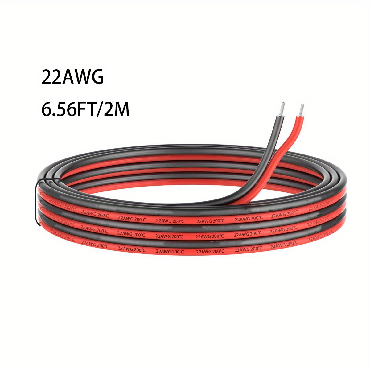 2pin Extension Wire 18 20 22 Awg Silicone Electrical Wire 2 - Temu