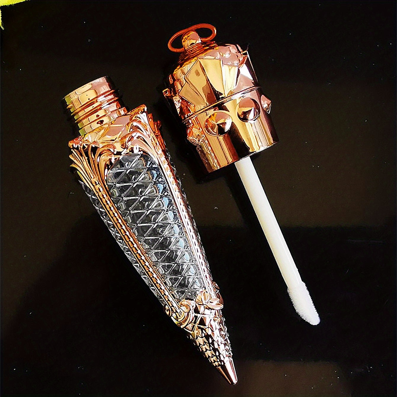 Empty Lip Gloss Tubes Soft Brush Tip Applicator Carrot Shape Temu