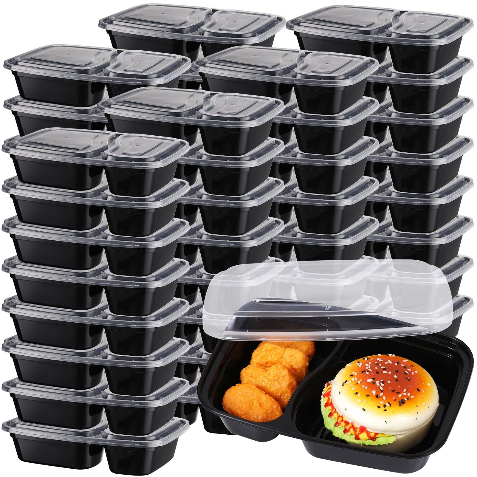 Metronic Meal Prep Containers 32 Oz 50 Pack Food Storage