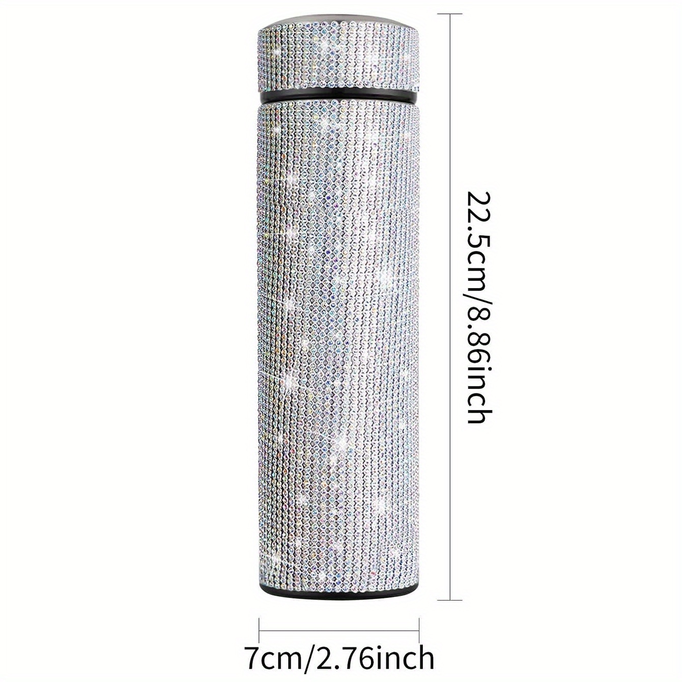 Image of 1pc Stainless Steel Tea Cup With Filter 500ml/16.9oz, Creative Smart Water Bottle, Portable Vacuum Mug, Gift, Teacher Appreciation Gifts