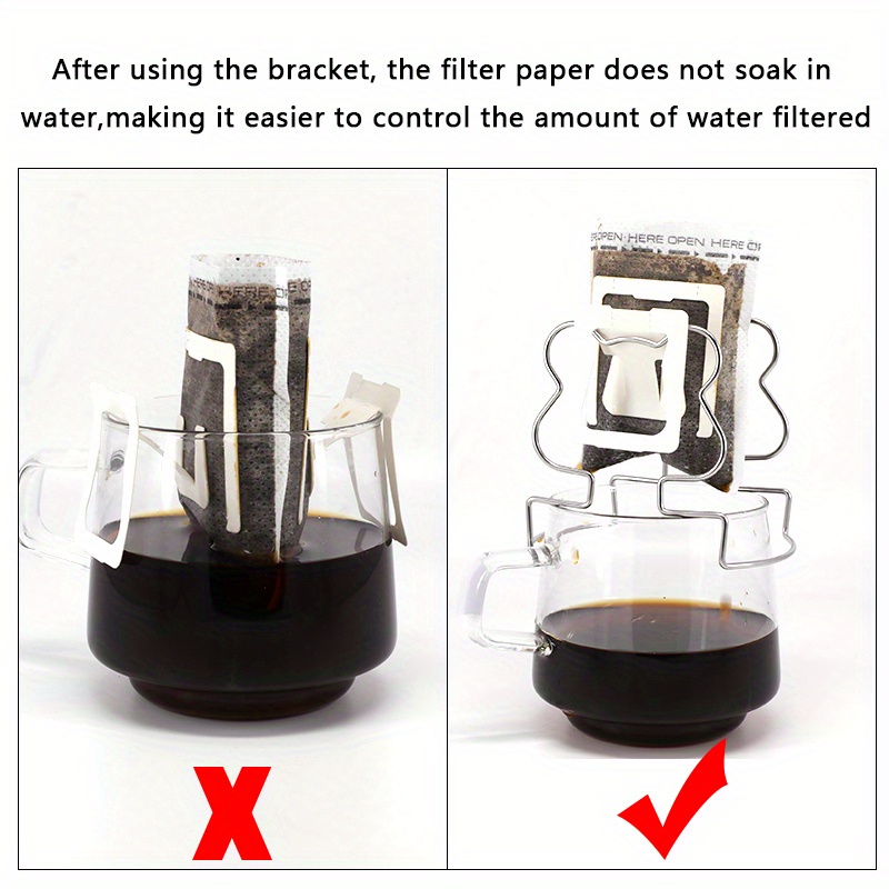 1 pc 50 pcs sacs en papier filtre à café portables porte-filtre sac à café