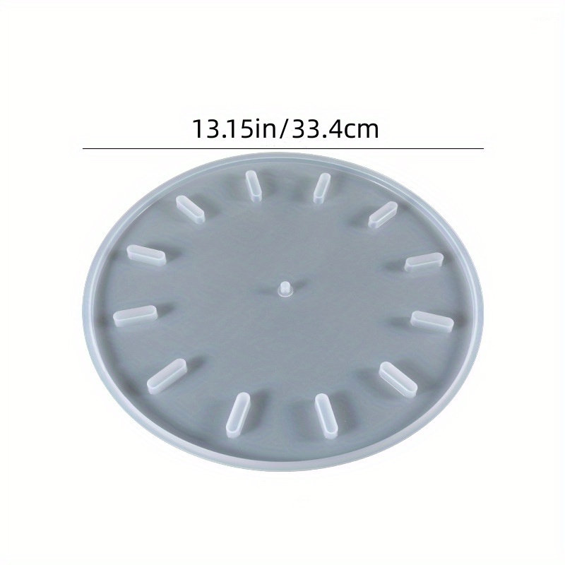 Labstandard Clock Resin Molds Number Clock Silicone Mold Round Epoxy Resin  Casting Mold for DIY Crafts Home Decor Wall Art Mold