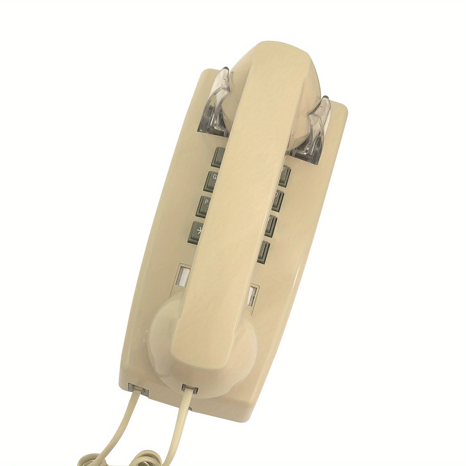  Sangyn Teléfono fijo para el hogar Trimline Teléfonos de pared  con cable con control de volumen para personas mayores, teléfono analógico  con botón grande para casa, oficina, escuela : Productos de