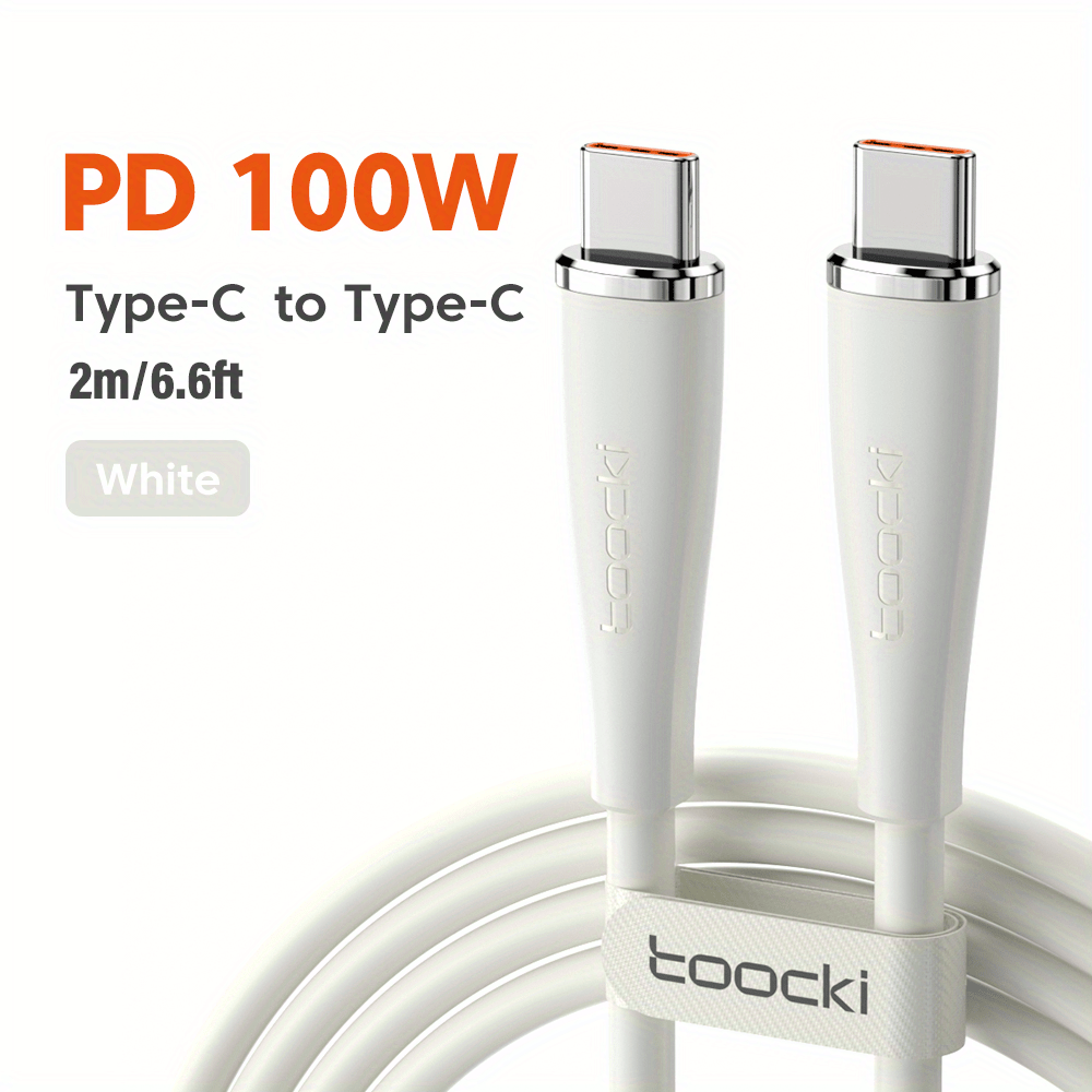 2m (6.6ft) USB-C to USB-C fast charging cable for your devices